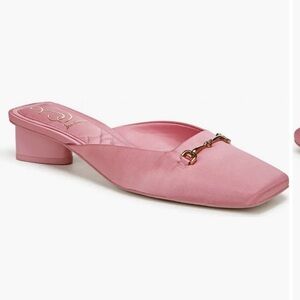 Sam Edelman Pink Satin Mules